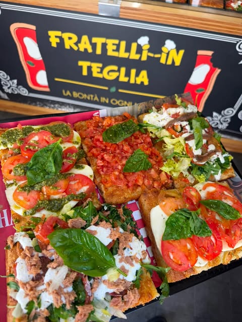 Assortimento originale di pizze in teglia Fratelli in Teglia